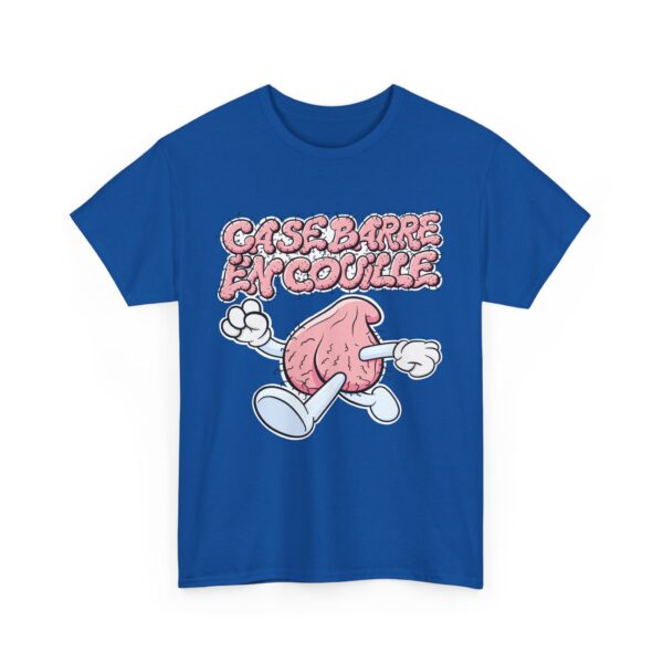 Un T-shirt bleu royal Ça se barre en couille